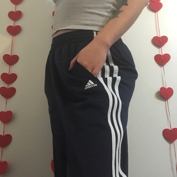 Adidas Navy Classic Track Pants - Picture 4 of 6